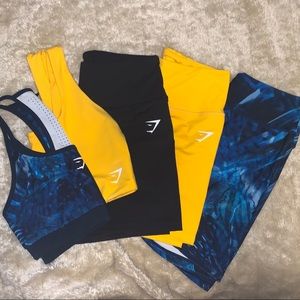 Gymshark shorts and sports bra bundle